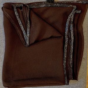 Kenneth Cole bead-trimmed shawl